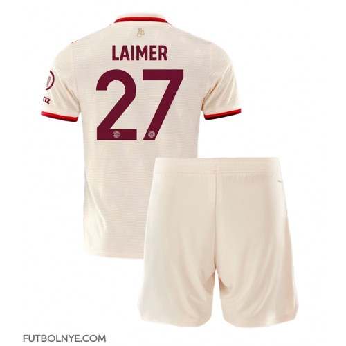 Camiseta Bayern Munich Konrad Laimer #27 Tercera Equipación para niños 2024-25 manga corta (+ pantalones cortos)